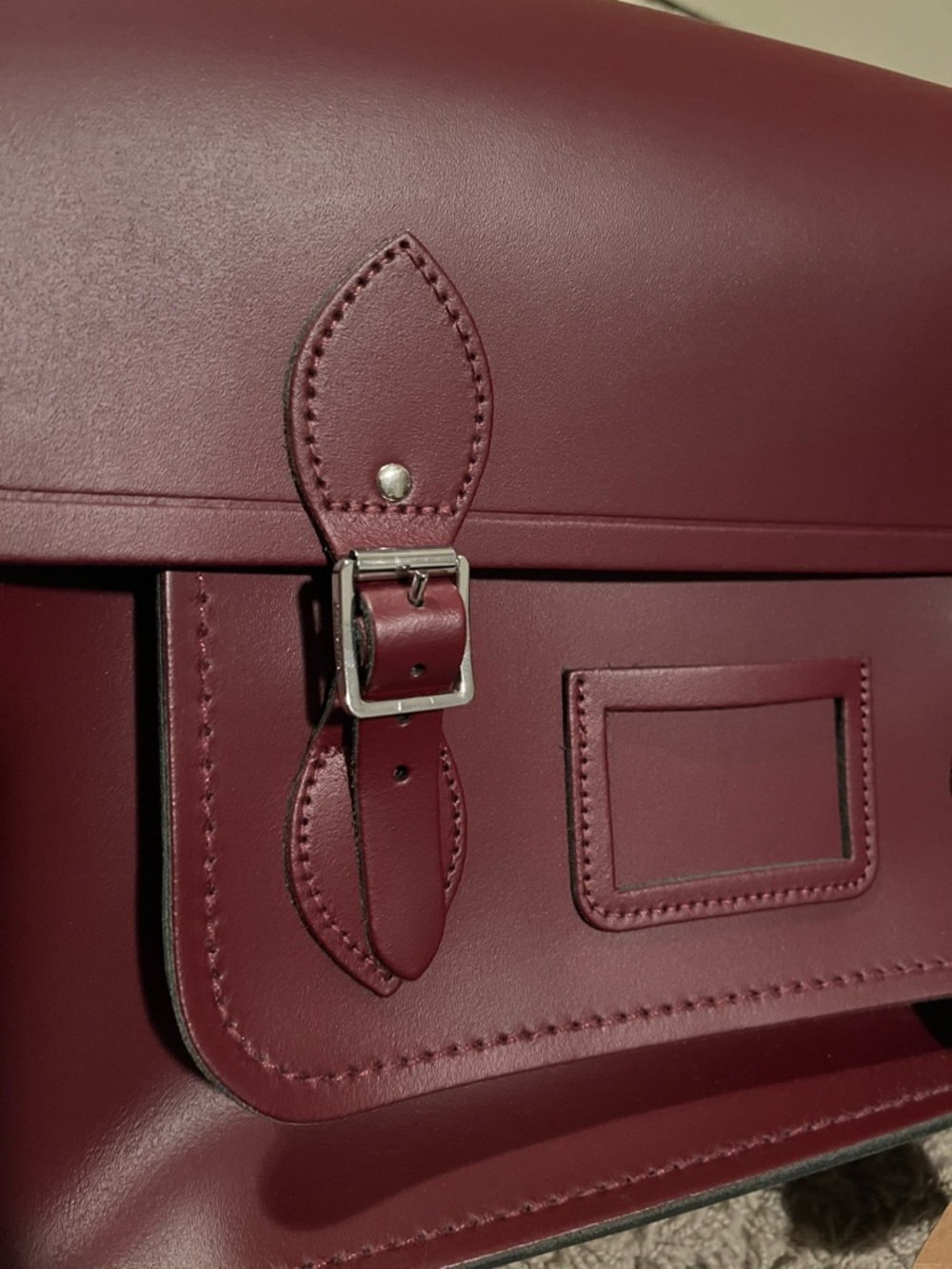The Cambridge Satchel Company Burgundy Leather Satchel – Made in England - Picture 3 of 15